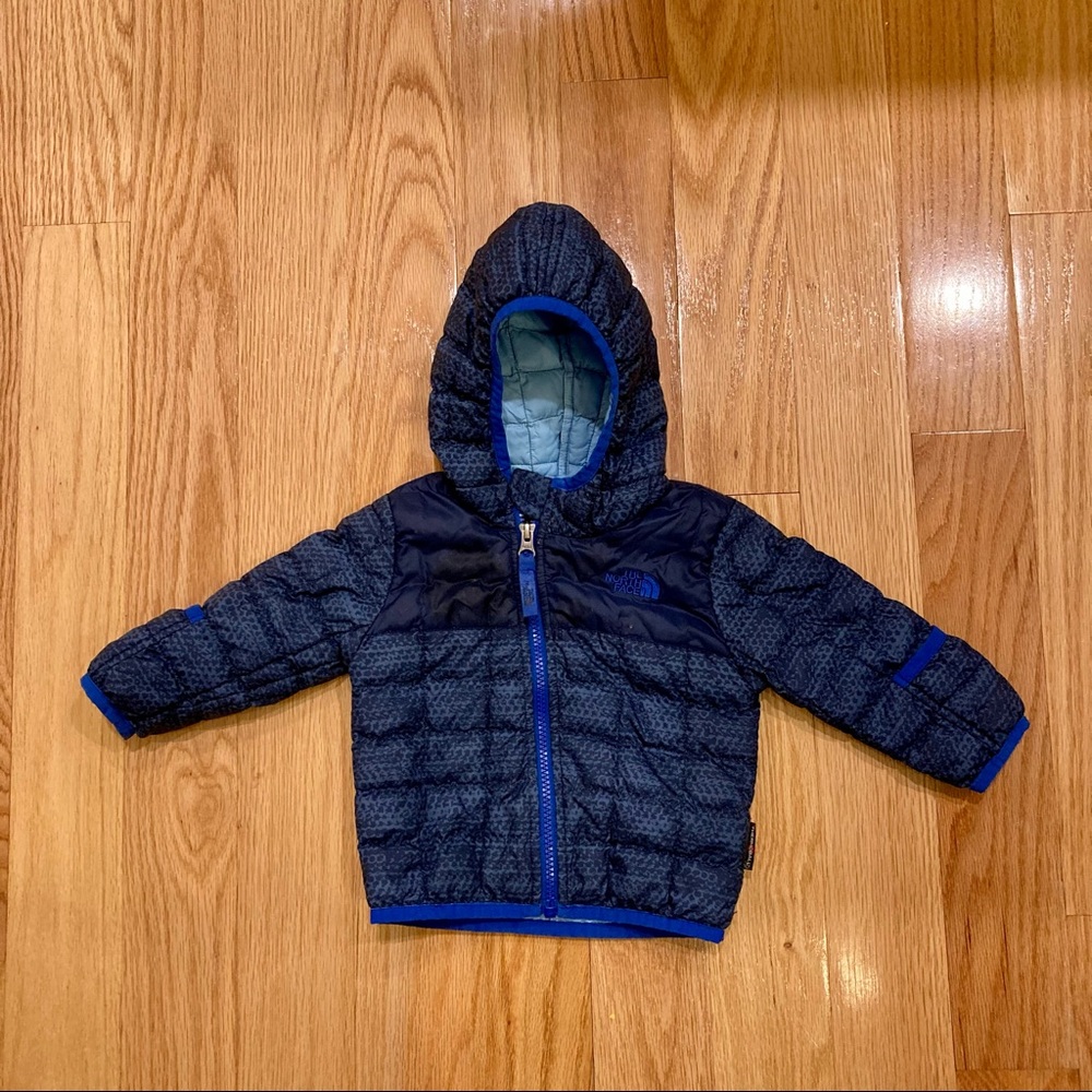 North Face Navy Puffy Infant Coat Jacket 6 - 12 Months